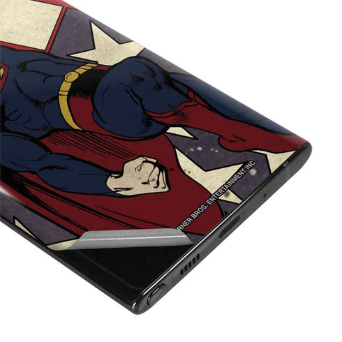 DC Comics Superman Vintage Pose American Flag Galaxy Note 10 Skin